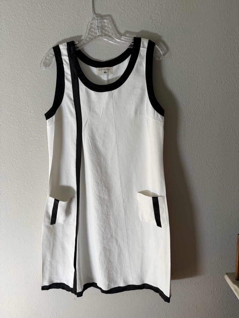 COTELAC white dress size 3 made in Bulgaria like new